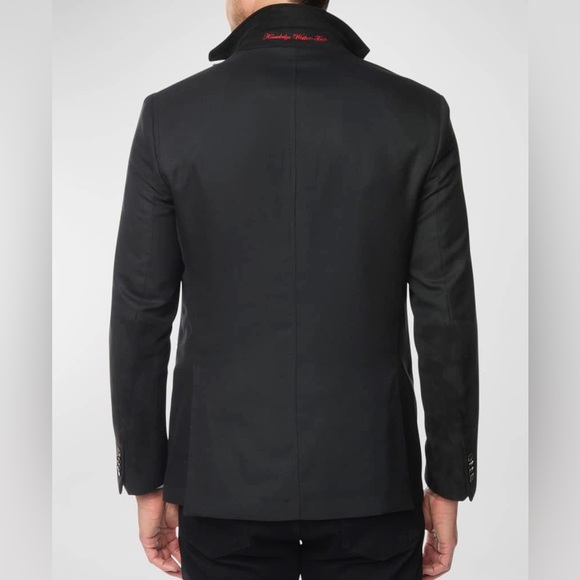 ROBERT GRAHAM Jetset II Blazer Removable Vest Black Men's Size 52 Tall - Picture 6 of 16